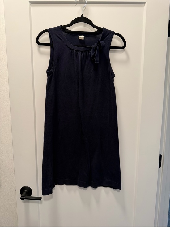 J. Crew Dresses & Skirts - J. Crew Navy Sleeveless Bow-Accent Mini Dress